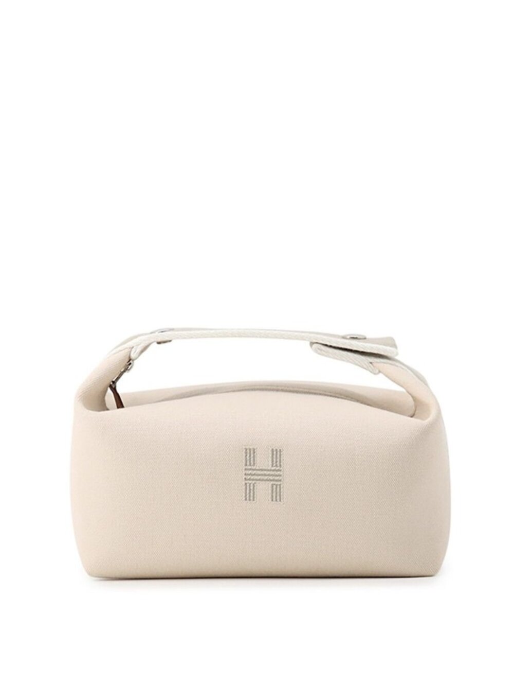 Hermes Pouch Bride-a-Brac PM Natural Silver Canvas Case